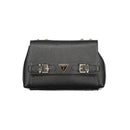 Black Polyurethane Women Handbag
