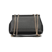 Black Polyurethane Women Handbag