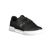 Black Polyester Women Sneaker