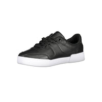 Black Polyester Women Sneaker