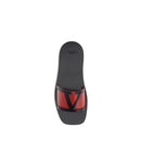 Red Calf Leather Bos Taurus Flat Sandals