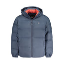 Blue Polyester Men's Jacket