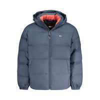 Blue Polyester Men's Jacket