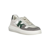 White Polyethylene Men Sneaker