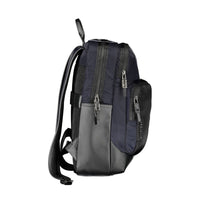 Blue Polyurethane Men's Backpack