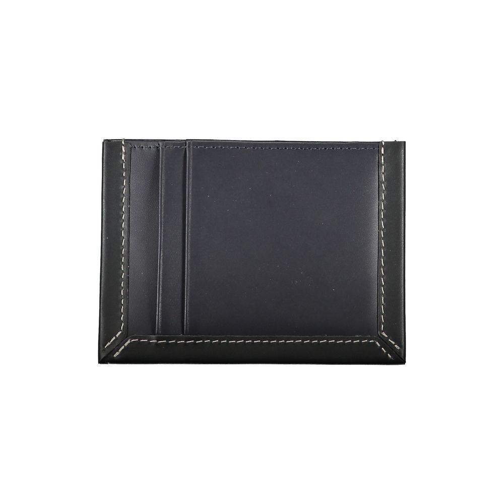 Blue Leather Men Wallet