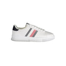 White Polyurethane Men Sneaker