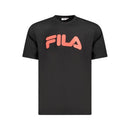 Black Cotton Men T-Shirt