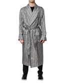 Multicolor Floral Robe Coat Wrap Jacket