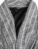 Multicolor Floral Robe Coat Wrap Jacket