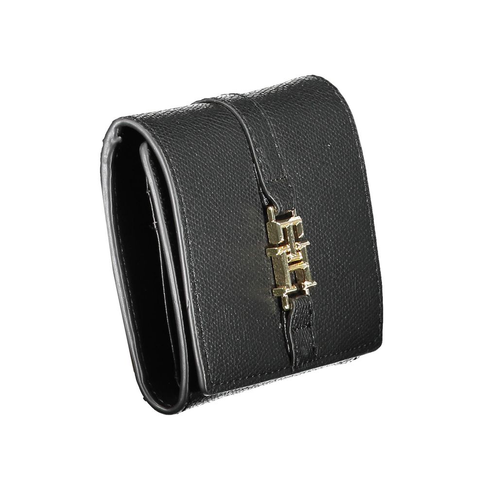 Black Polyurethane Women Wallet