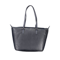 Blu Polyester Women Handbag