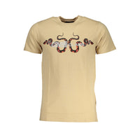 Beige Cotton Men's T-Shirt