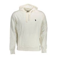 White Cotton Men's Hoodie