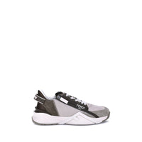 Beige Calf Leather Bos Taurus Low Top Sneakers