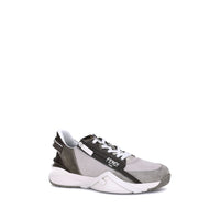 Beige Calf Leather Bos Taurus Low Top Sneakers