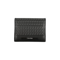 Black Polyurethane Men Wallet