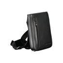 Black Polyurethane Men's Shoulder Bag