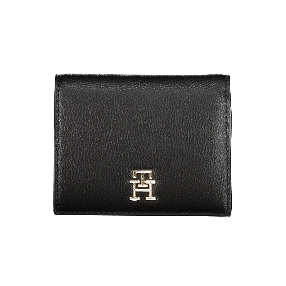 Black Polyurethane Women Wallet