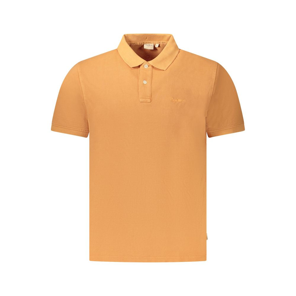 Arancione Cotton Men Polo