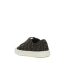 Brown Polyamide Low Top Sneakers