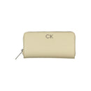 Beige Polyurethane Women Wallet