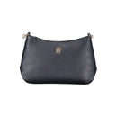 Blue Polyester Women Shoulder Bag