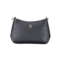 Blue Polyester Women Shoulder Bag