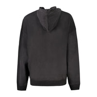 Black Cotton Women Sweatshirt