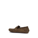 Brown Rubber Slip-On Loafers