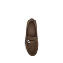 Brown Rubber Slip-On Loafers