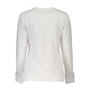 White Cotton Women Sweatshirt