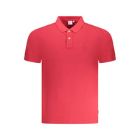 Red Cotton Men Polo