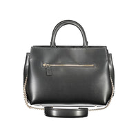 Black Polyurethane Women's Handbag