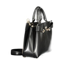 Black Polyurethane Women's Handbag