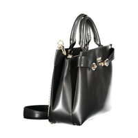 Black Polyurethane Women's Handbag