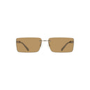 Beige Metal Women Sunglasses