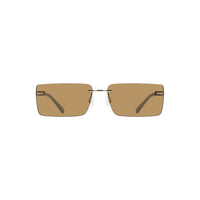 Beige Metal Women Sunglasses