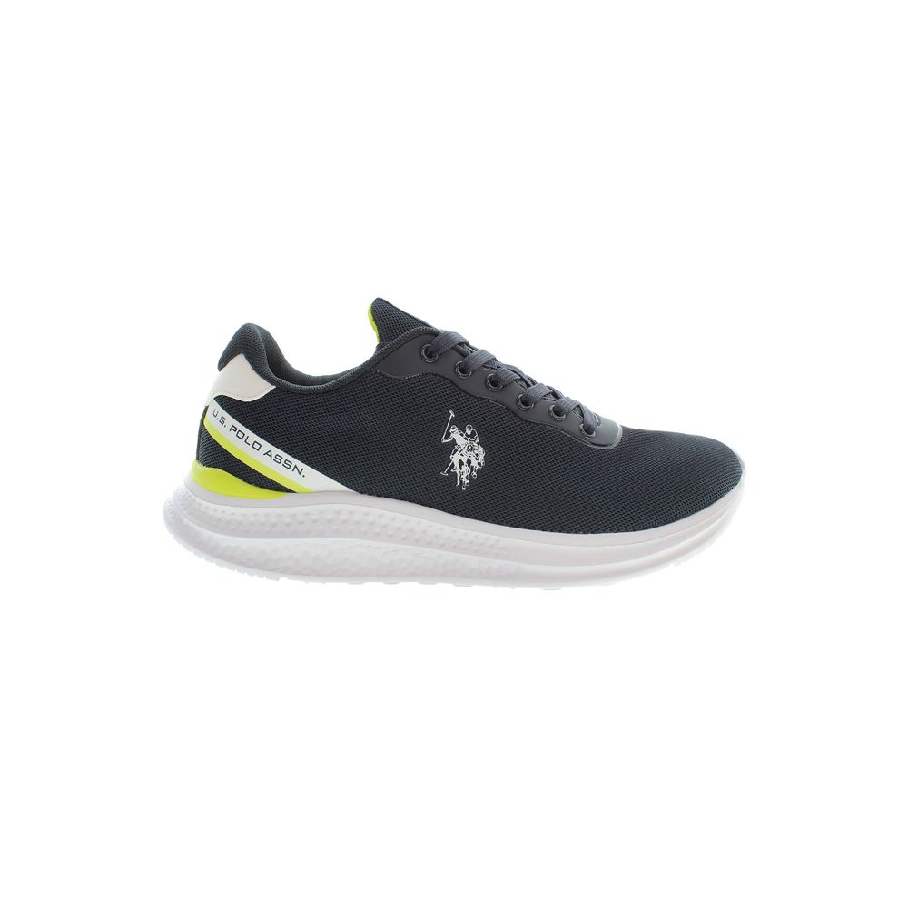 Blu Polyurethane Men Sneaker