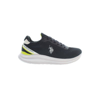 Blu Polyurethane Men Sneaker