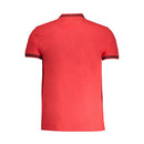 Red Cotton Mens Polo Shirt
