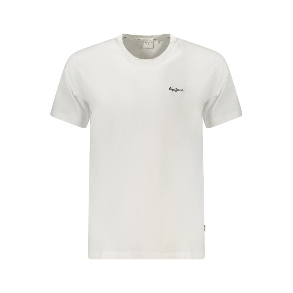 White Cotton Men's T-Shirt