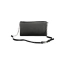 Black Polyester Women Shoulder Bag