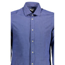 Blue Cotton Men's Shirt