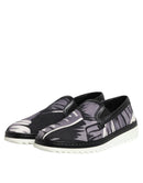 Black Tropical Slip On Men Sneakers Shoes