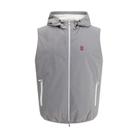 Gray Polyamide Sleveless Jacket