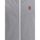 Gray Polyamide Sleveless Jacket