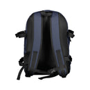 Blue Polyurethane Men Backpack