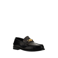 Black Calf Leather Bos Taurus Slip-On Loafers
