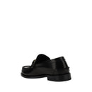 Black Calf Leather Bos Taurus Slip-On Loafers